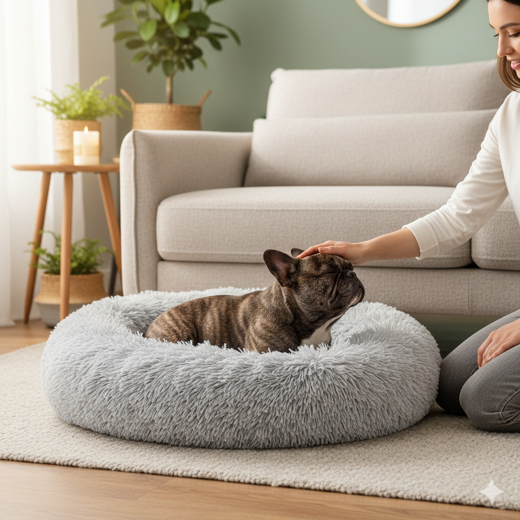 Calming Dog Bed - Cozy Haven for Anxious Pets RejuvaPaws