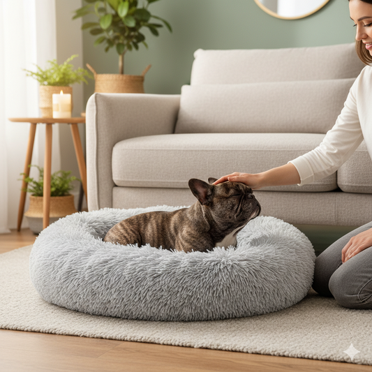Calming Dog Bed - Cozy Haven for Anxious Pets RejuvaPaws